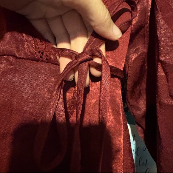 Xhilaration silky Red Mini Dress - Picture 5 of 7